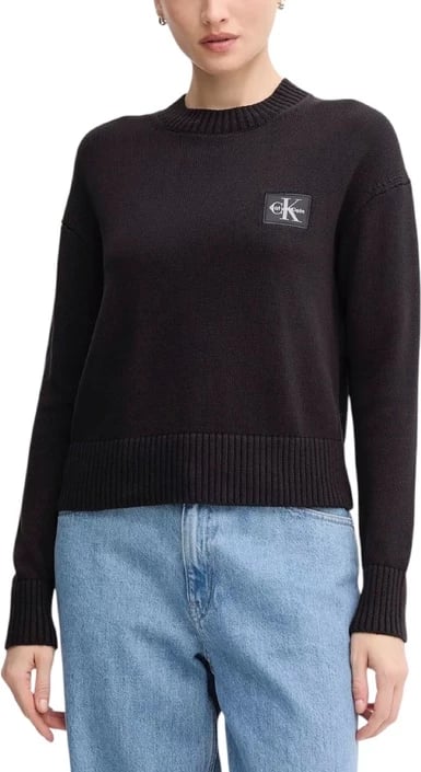 Xhemper femra Calvin Klein Jeans, e zezë