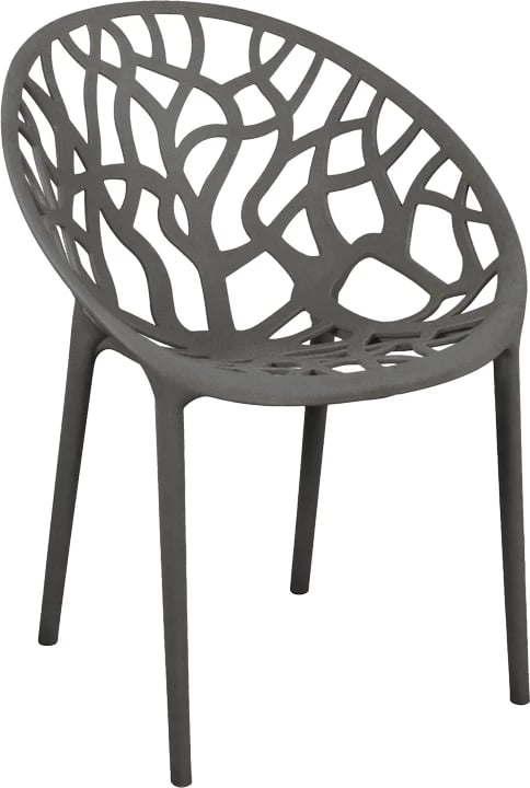 Karrige me krahë Daren, ngjyrë antracit, 59x60x79.5cm