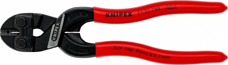 Vegël dore Knipex 71 31 160, 160mm, PVC, e kuqe/zezë