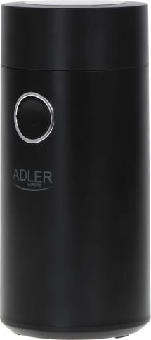 Mulli kafeje elektrik, Adler AD 4446, 150 W, kapacitet 75 g, kapak transparent, i zi/argjendtë