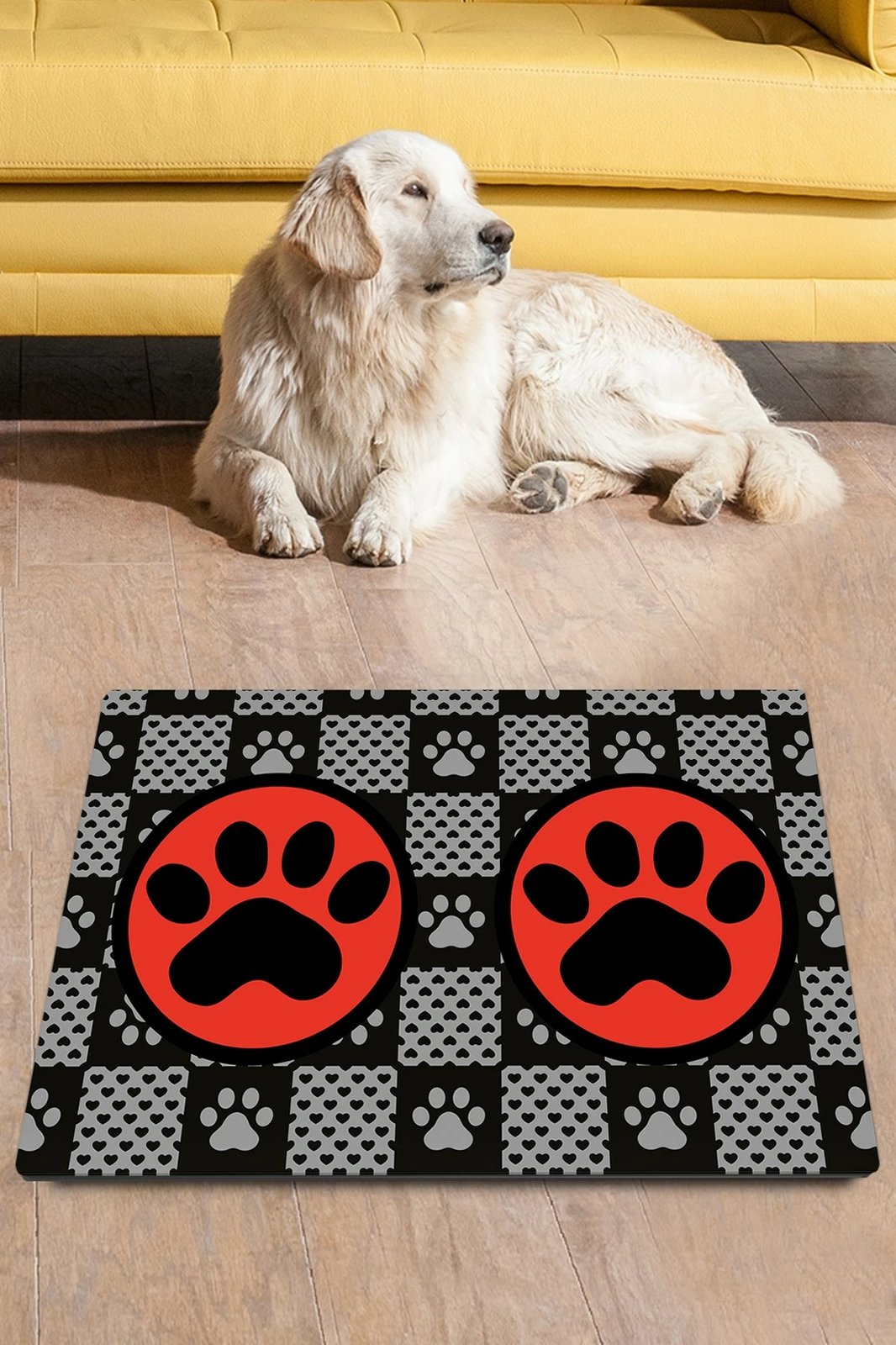 Tapet për rërë mace, Paws & Whiskers, shumëngjyrësh, 40x60cm