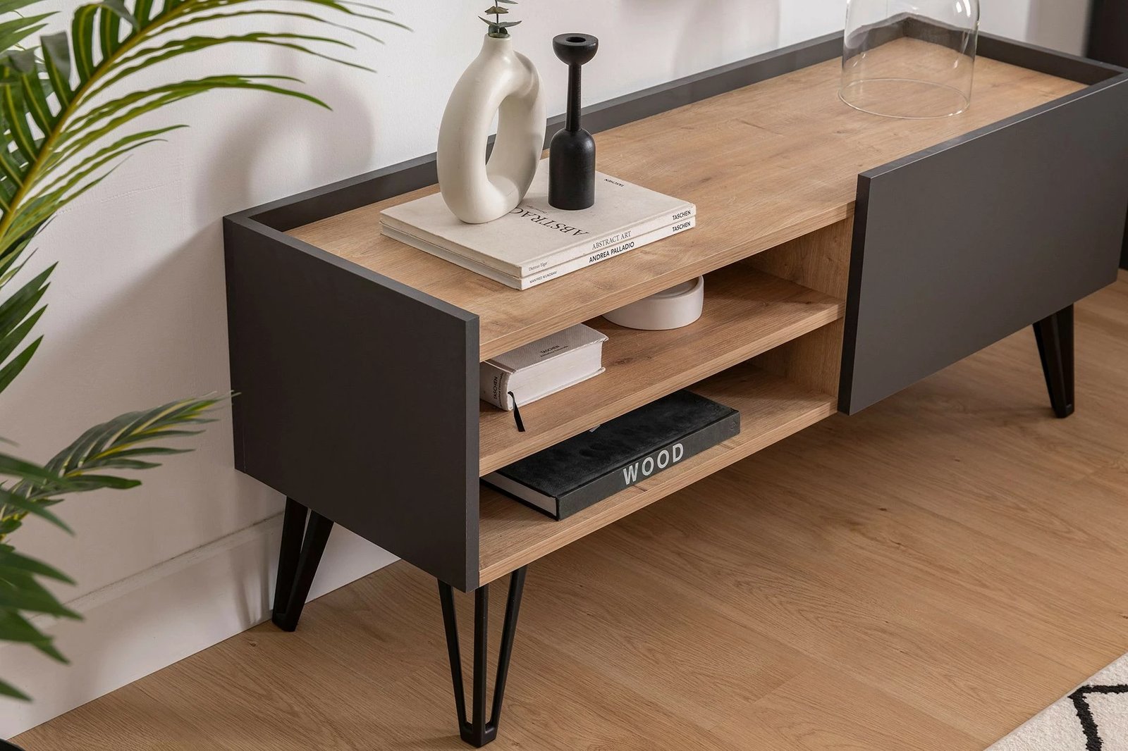 Komodë TV Hanah Home, Viper, ngjyrë safir dhe antracit