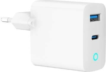 Karikues muri Gembird TA-UC-PDQC65L-W-01, 65W, 2 porta USB-A/C, i bardhë