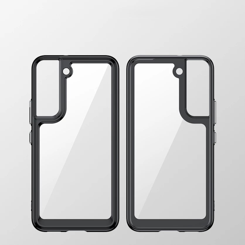 Mbështjellës Hurtel Outer Space Case për Samsung Galaxy S22+, i fortë me kornizë xheli, Blu