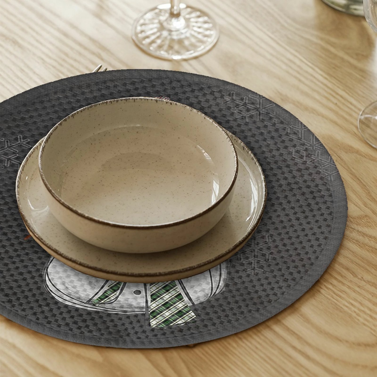 Set nënshtrues tavoline Hermia Concept, shumëngjyrësh, 4393Supla, 4 copë