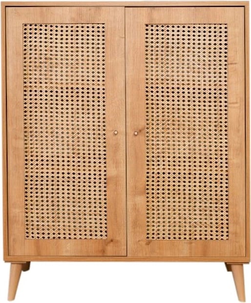 Komodë Hazeran, dru ahu, ngjyrë lisi, Skye Decor, 40x90x110cm