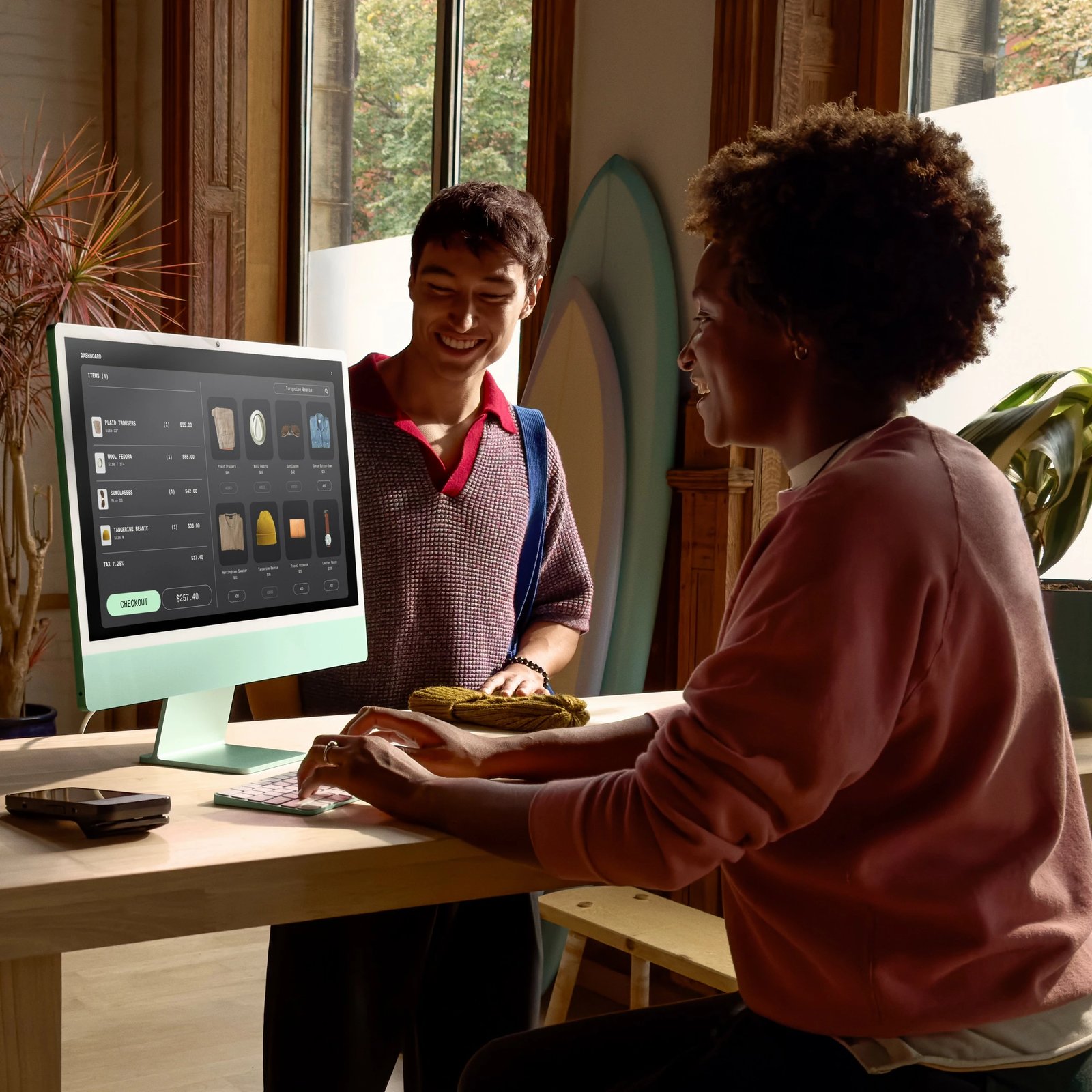 Kompjuter Apple iMac, 23.5", 4.5K Ultra HD, Apple M, 16 GB, 256 GB, macOS Sequoia