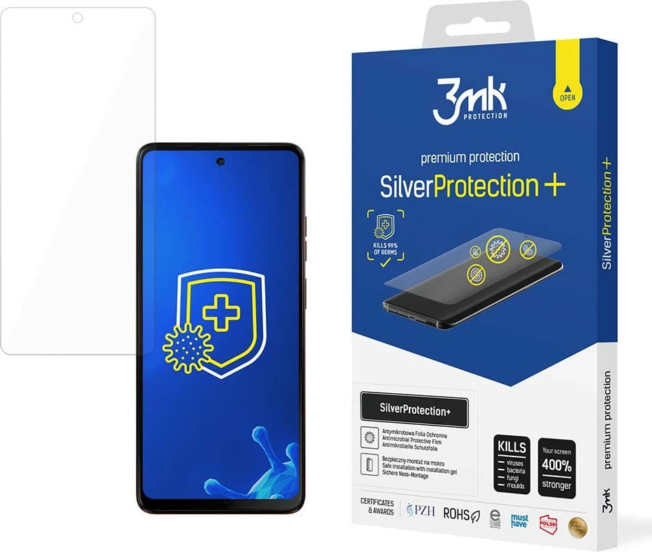 Folje mbrojtëse për ekran 3mk Protection SilverProtection+ për Motorola Moto G24 Power, Transparent