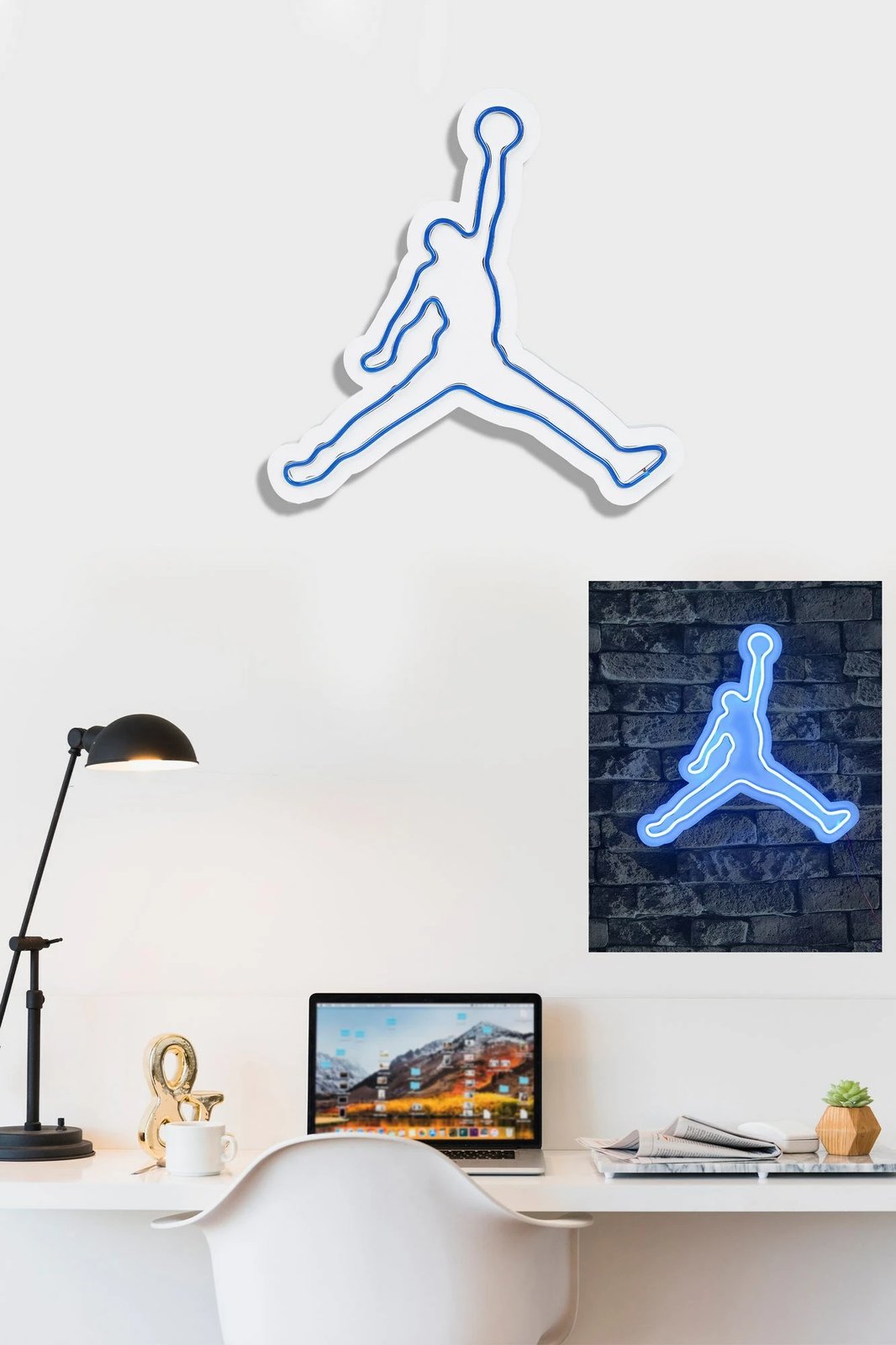 Dritë dekorative LED plastike, basketboll, ngjyrë kaltër
