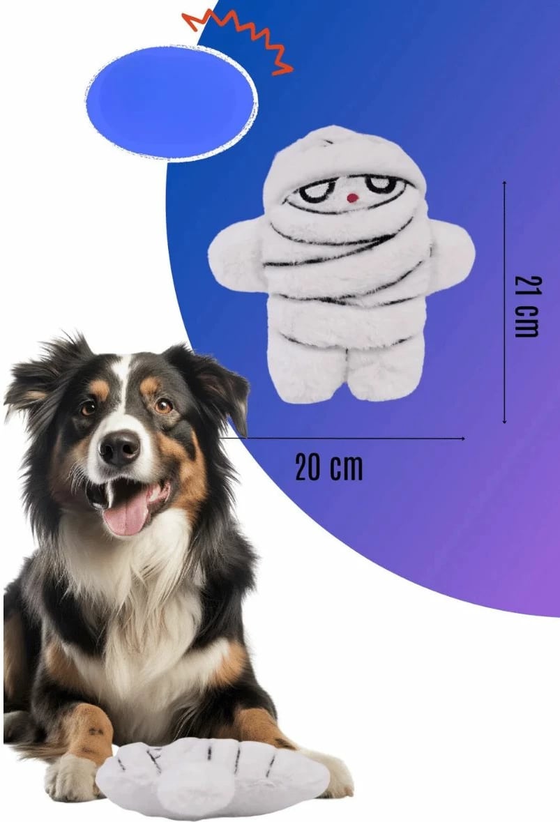 Lodër pelushi për qen, e bardhë, Paws & Whiskers, Havhav 1017, 22x20cm