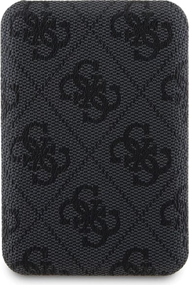 Mbështjellës Guess 4G Metal Logo për iPhone 11 + Powerbank MagSafe 5000mAh, Zi, set