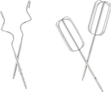 Mikser dore, Adler, AD 4225, 5 shpejtësi Turbo, 300W (max 800W), me 2 rrahëse dhe 2 hoka brumi, INOX