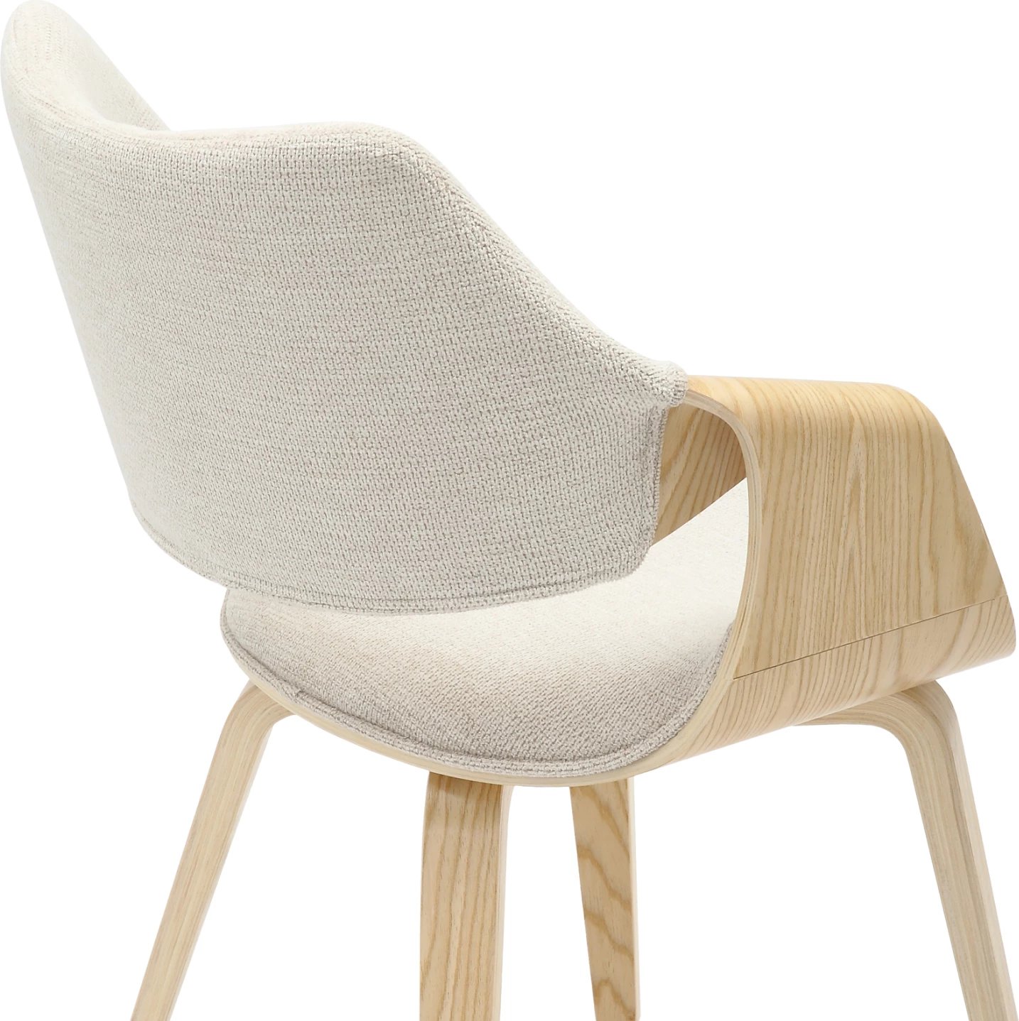 Karrige për ngrënie NETTO FH9976.01, kornizë druri, ngjyrë lisi-bezhë, 55x56x83.5 cm