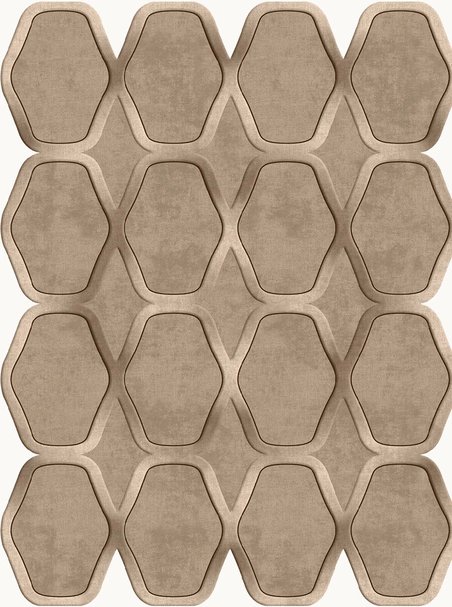 Qilim (160 x 230) Conceptum Hypnose, Aln600145Vz07, ngjyrë mink