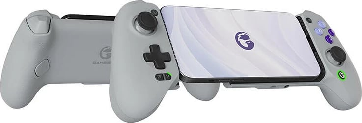 Kontrollues lojërash GameSir G8 Galileo me mbajtëse për telefon, USB-C, argjendtë