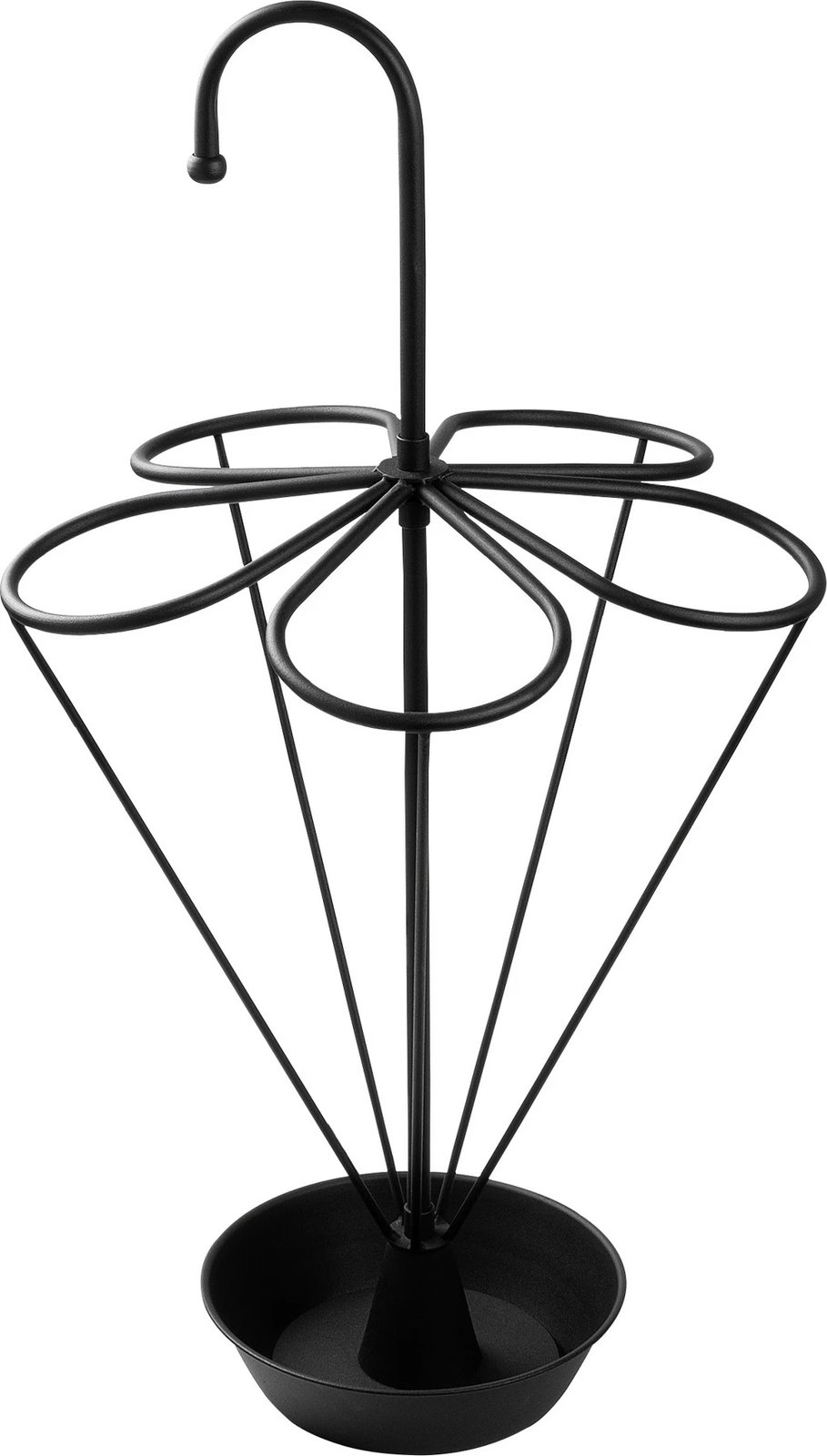 Stendë për ombrella, metal i zi, Evila Originals, 40x40x76cm Stendë për ombrella, metal i zi, Evila Originals, 40x40x76cm