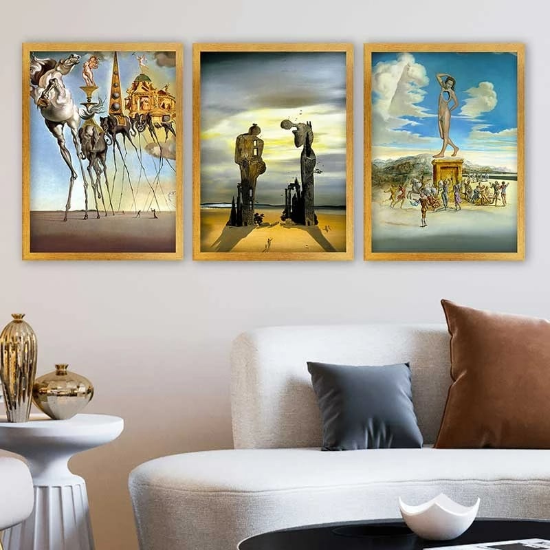 Pikturë dekorative me kornizë (3 copë), Wallity, 3AC_UN62323_3545