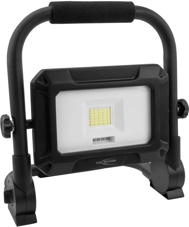 Llambë portabile ANSMANN FL20W-R, LED 20W, 4400 mAh, Alumini, e zezë