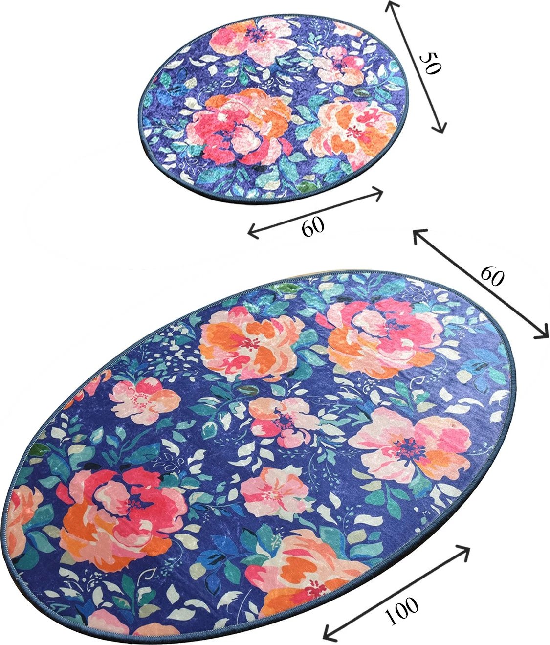 Set tapetash për banjo, dy copë, model lule, Mijölnir, Djt