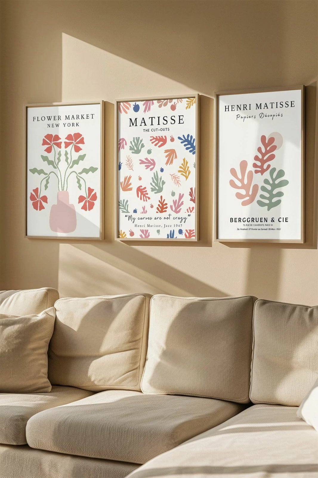 Set pikturash dekorative me kornizë, 3 copë, Wallity, Artvmodel27-Ahsap