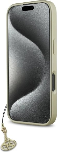 Mbështjellës Guess 4G Charms Collection për iPhone 16 Pro, i zi