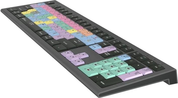 Tastierë LogicKeyboard Final Cut Pro X Astra 2 DE për Mac, me taste të ngjyrosura