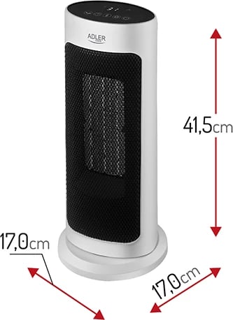 Ngrohës kullë Adler AD 7738, qeramik, 2000W, LED, telekomandë, timer 1-12h, i bardhë