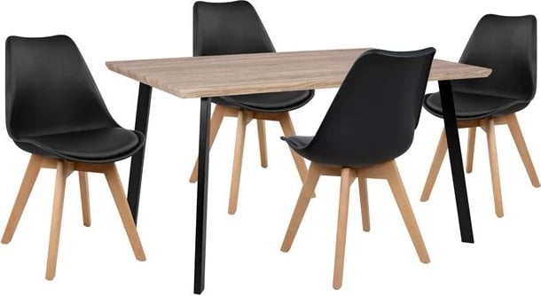 Set tavolinë me karrige 5 pjesë FH10347 tavolinë 140x80x76 cm & 4 karrige Vegas