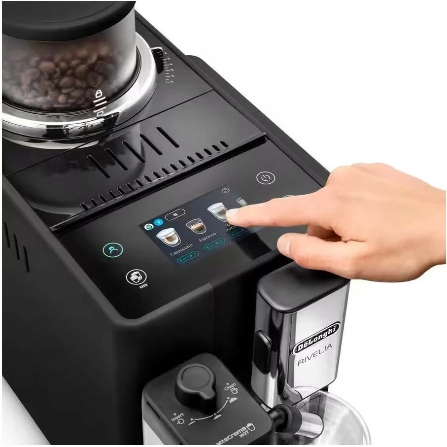 Aparat kafeje DeLonghi Rivelia EXAM 440.55.B automatik, zi, 250g