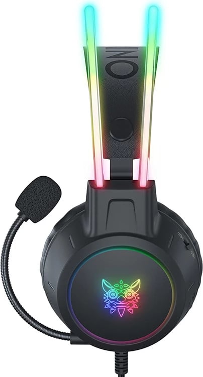 Kufje gaming ONIKUMA x15 PRO me mikrofon, RGB, të zeza