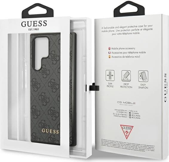 Mbështjellës Guess 4G Metal Gold Logo për Samsung Galaxy S24 Ultra, i zi Mbështjellës Guess 4G Metal Gold Logo për Samsung Galaxy S24 Ultra, i zi