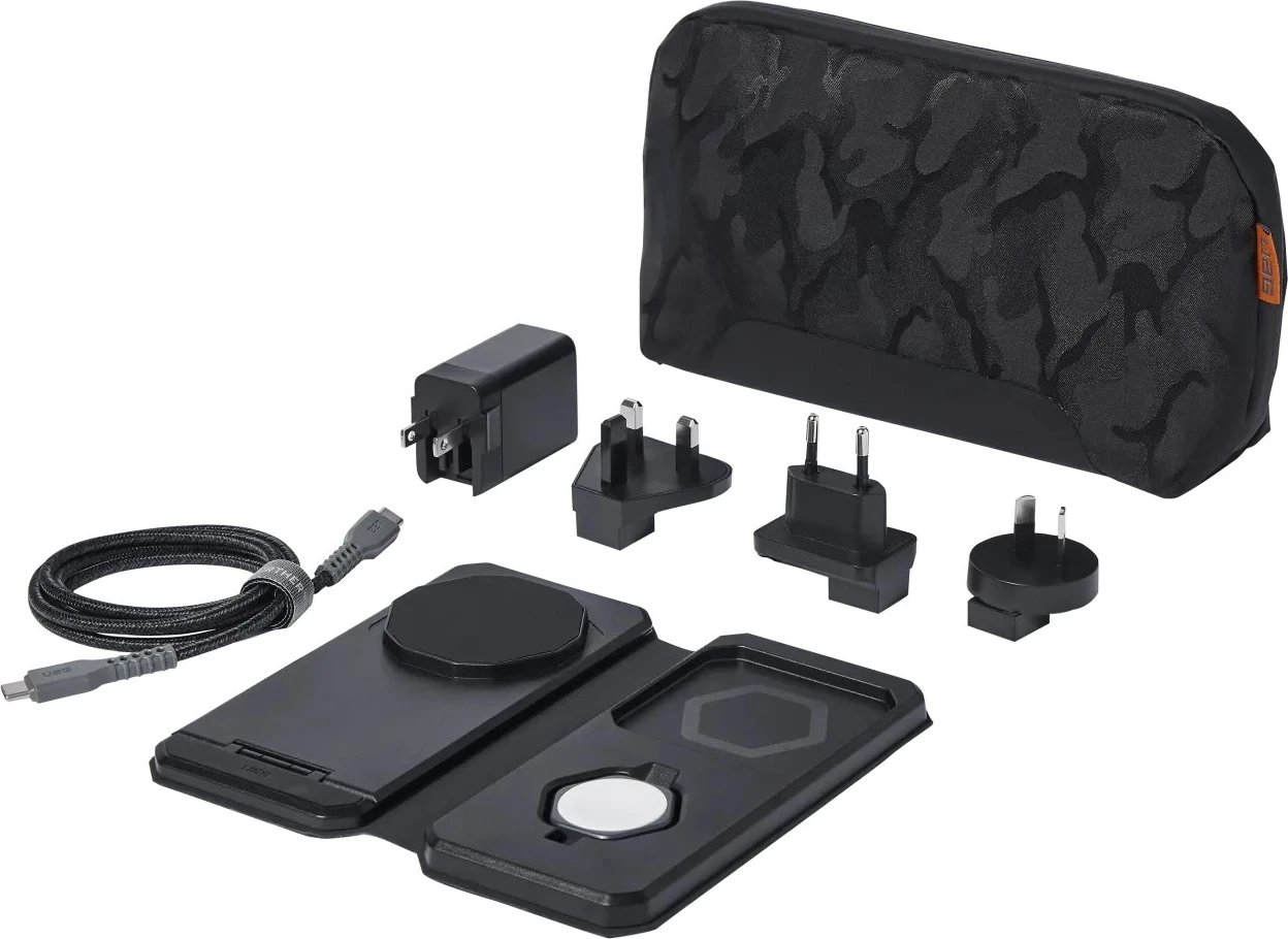 Karikues 3-në-1 pa tela, No name, 25W, për celular, kufje, smartwatch, Gri
