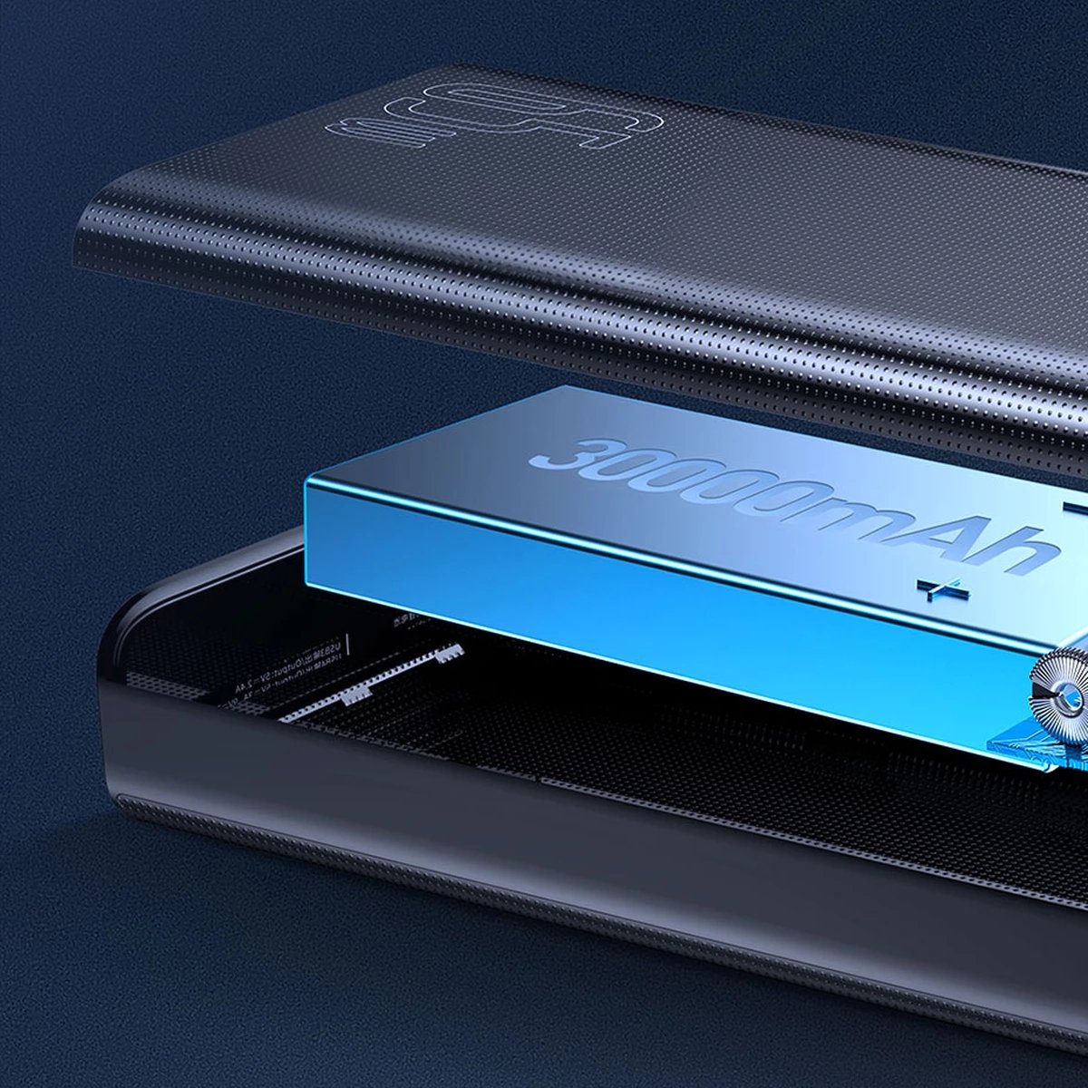 Powerbank Baseus Amblight 30000mAh, 65W, i bardhë Powerbank Baseus Amblight 30000mAh, 65W, i bardhë