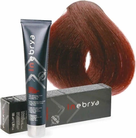 Ngjyrë për flokë Inebrya 6/5 Bionde e errët,Mahagoni, 100ml