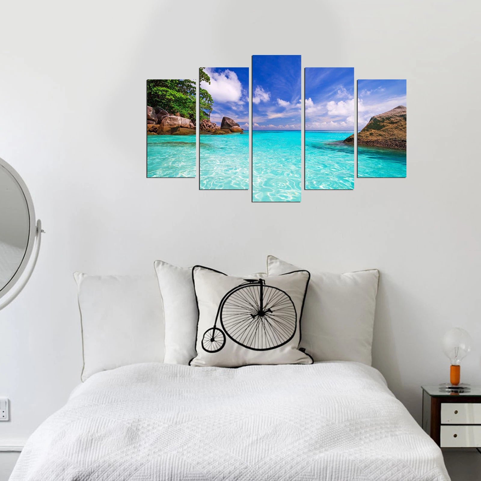 Pikturë dekorative MDF, 5 pjesë, Wallity, 5MX-78, shumëngjyrëshe