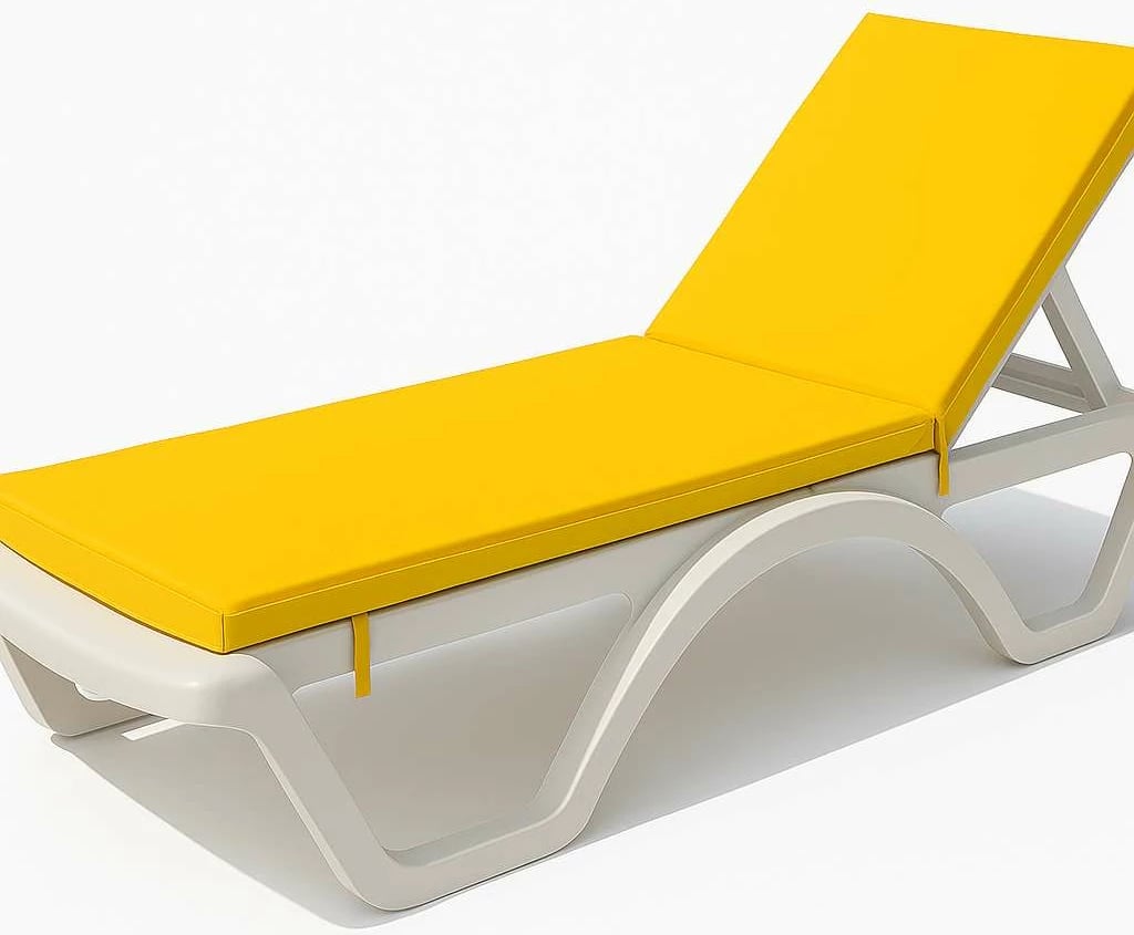 Jastëk për shezlong, ngjyrë e verdhë, Sunny