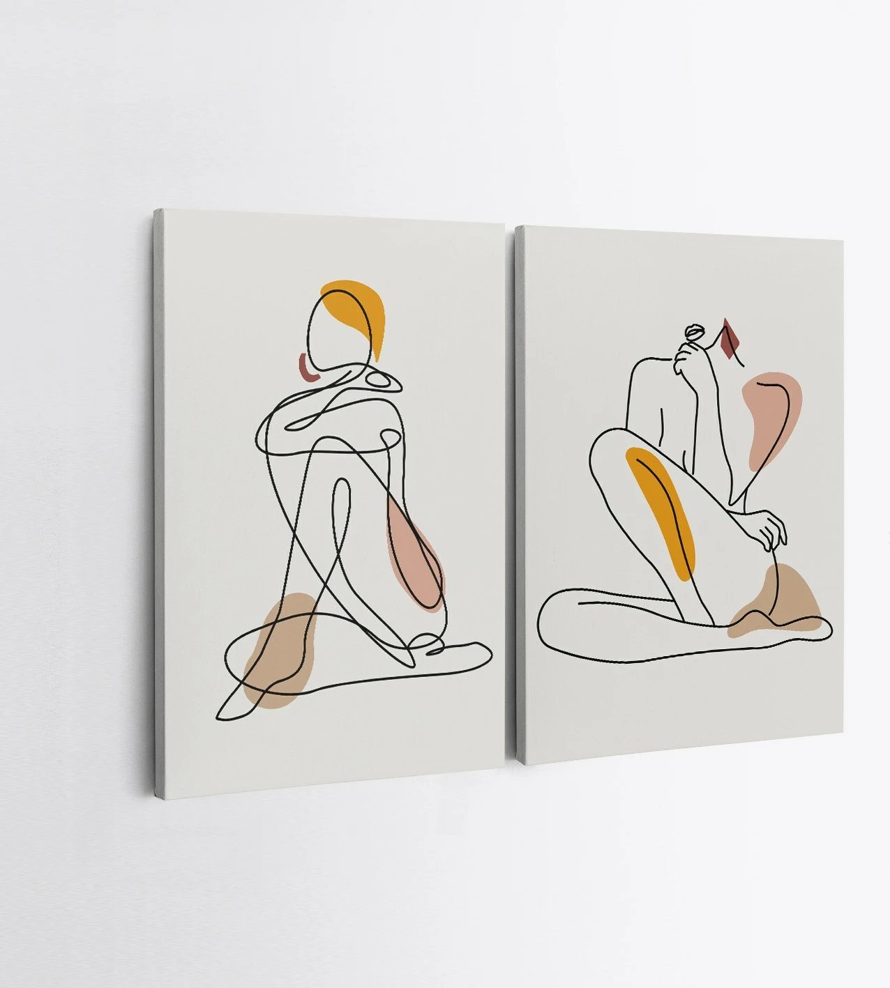 Pikturë dekorative në kanavacë (2 copë), Wallity, 2KNV4289, 70x100cm