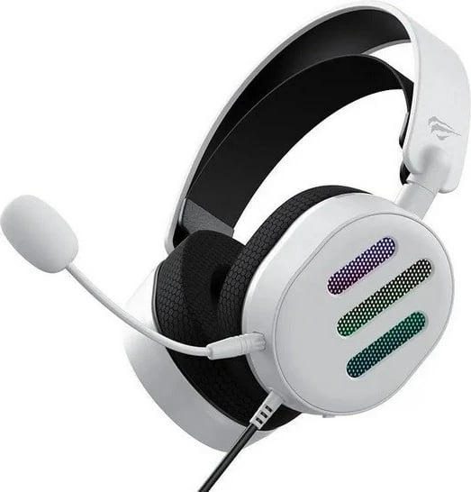 Kufje gaming Havit H2038U, me kabllo, bardhë/zi