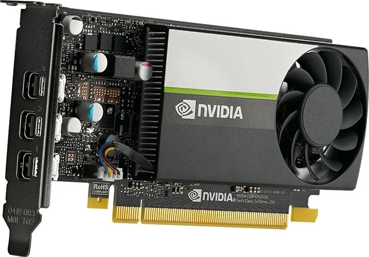 Kartelë grafike PNY T400, 4 GB, GDDR6, PCI Express x16 3.0, e zezë