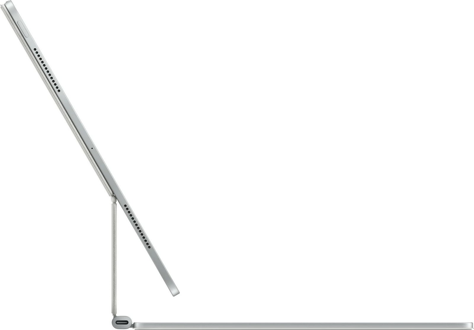 Tastierë Apple Magic për iPad Pro 13 M4, AZERTY, e bardhë