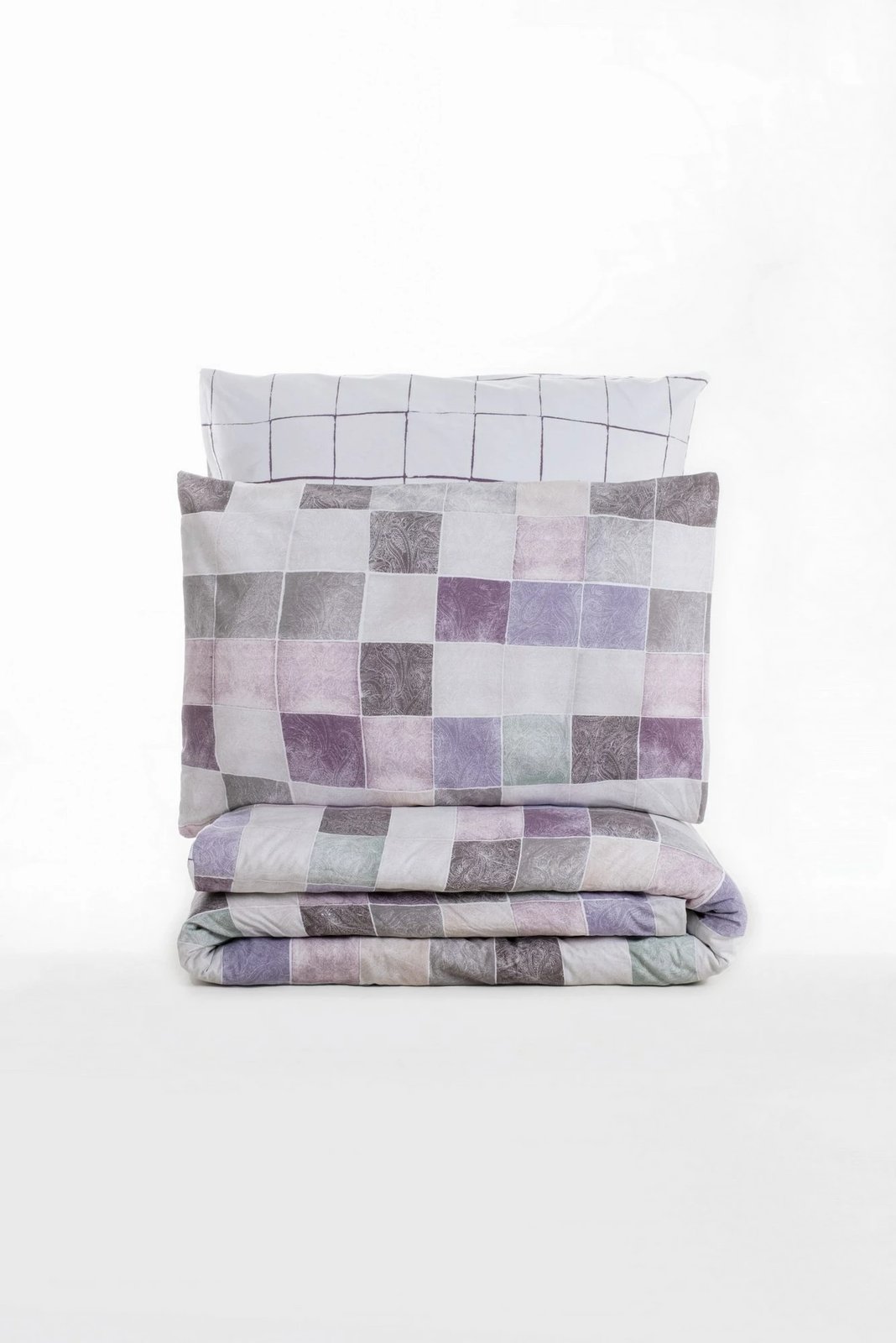 Set mbulesë për jorgan dopio, ngjyrë dusty rose, L'essentiel