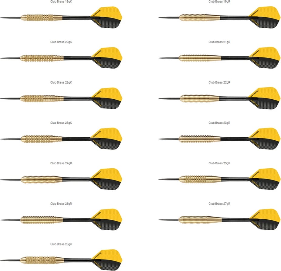 Shigjeta darts Harrows për meshkuj, të arta