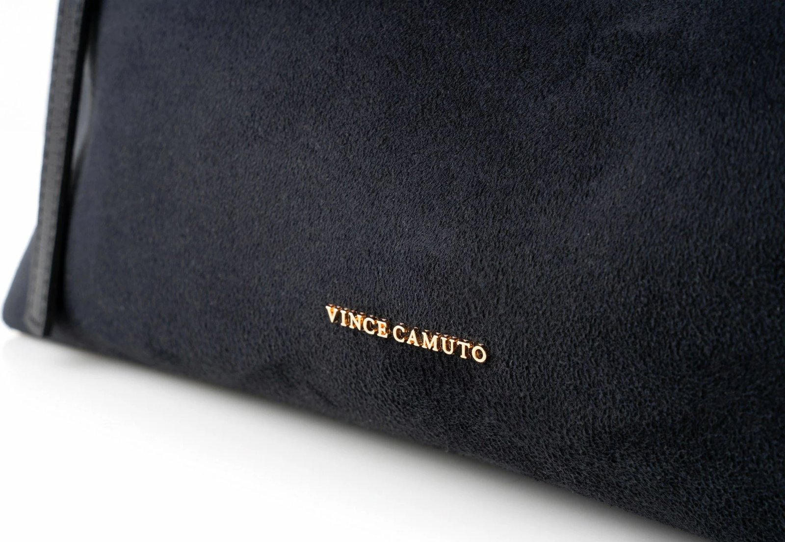 Çantë tote Vince Camuto, Cremona, lëkurë e zezë suede