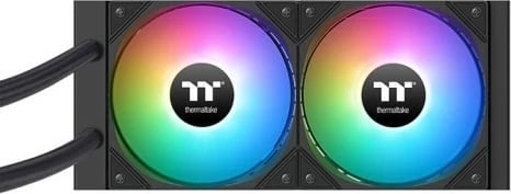 Ftohës CPU me ujë AIO, Thermaltake LA240-S ARGB CL-W461-PL12SW-A, radiator 240mm, 2x120mm deri 2500RPM, ekran LCD 2.4", ARGB