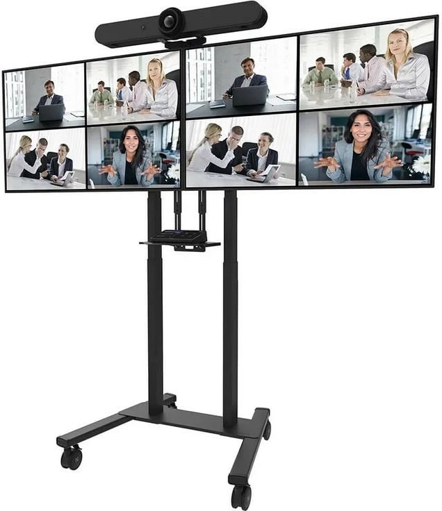 Adapter dy-ekranësh për mbajtëse, Neomounts ADM-875BL2, 42-65 inç, VESA deri 2000x600, deri 50 kg për ekran (100 kg max), për FL55-875BL1/WL55-875BL1, zi