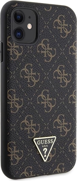 Mbështjellës Guess 4G Triangle Metal Logo për iPhone 11 / XR, i zi Mbështjellës Guess 4G Triangle Metal Logo për iPhone 11 / XR, i zi
