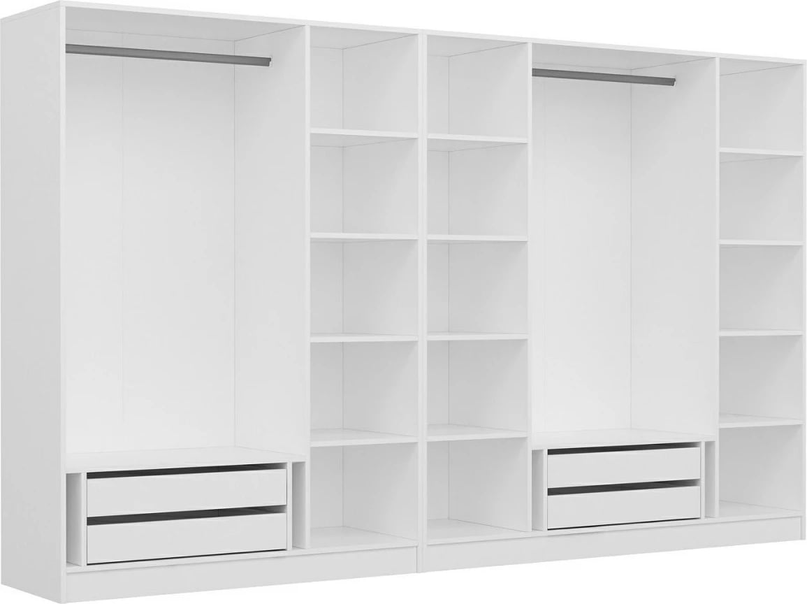 Dollap Skye Decor, i bardhë, 315x190x52cm