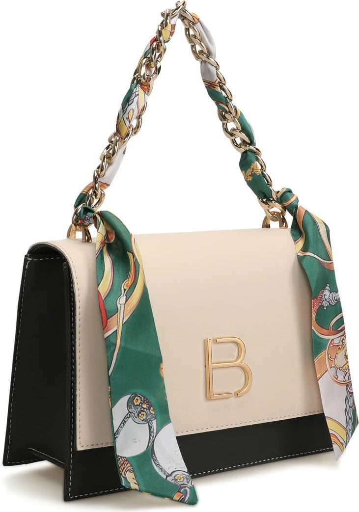 Çantë crossbody Lucky Bees, krem dhe e gjelbër e errët, 918