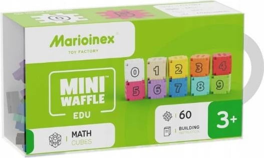 Blloqe ndërtimi edukative Marioinex Mini Waffle Edu, 60 pjesë, shumëngjyrëshe