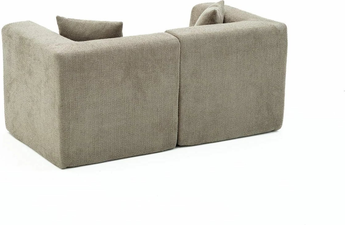 Divan dy vendësh, ngjyrë gri, Atelier del Sofa, Raks